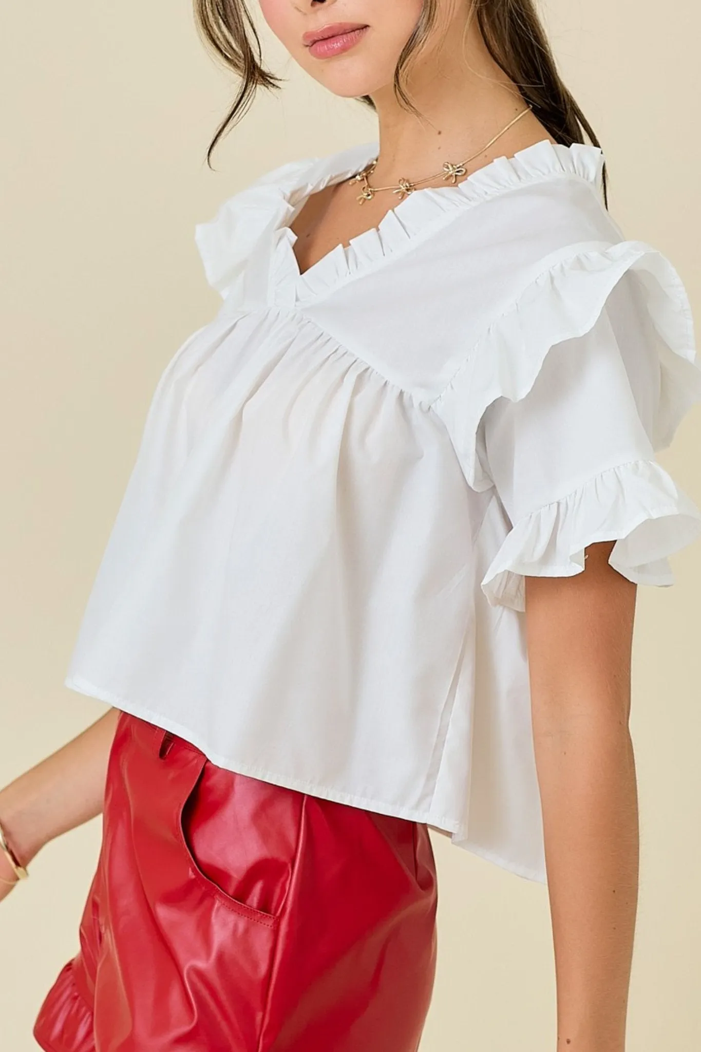 Colette Blouse in White