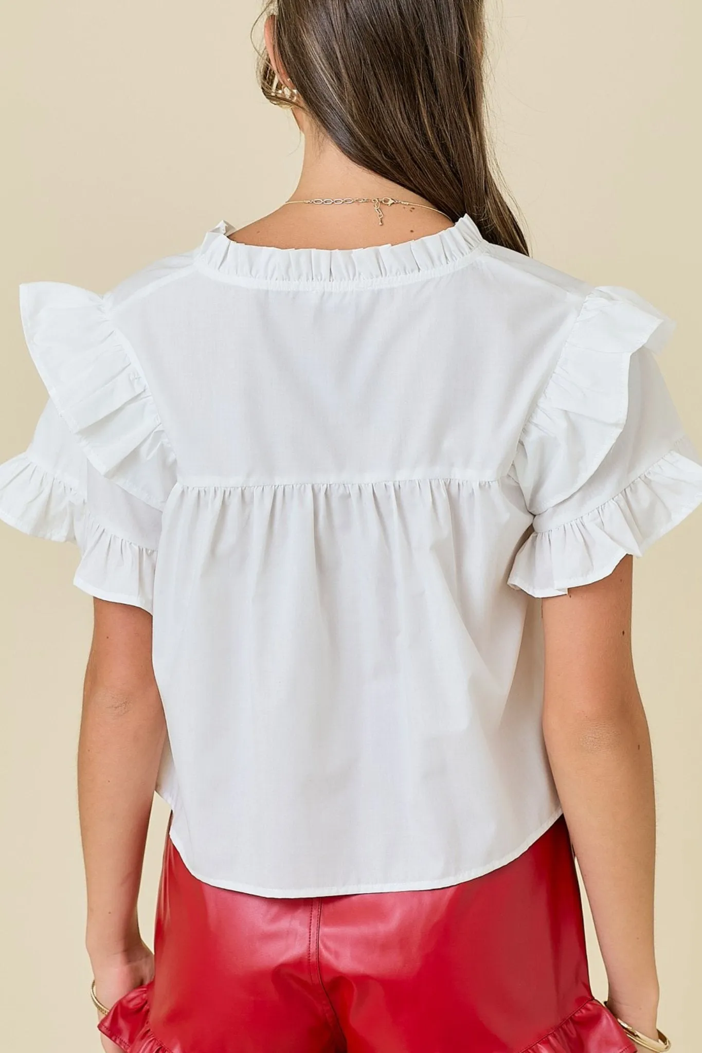 Colette Blouse in White