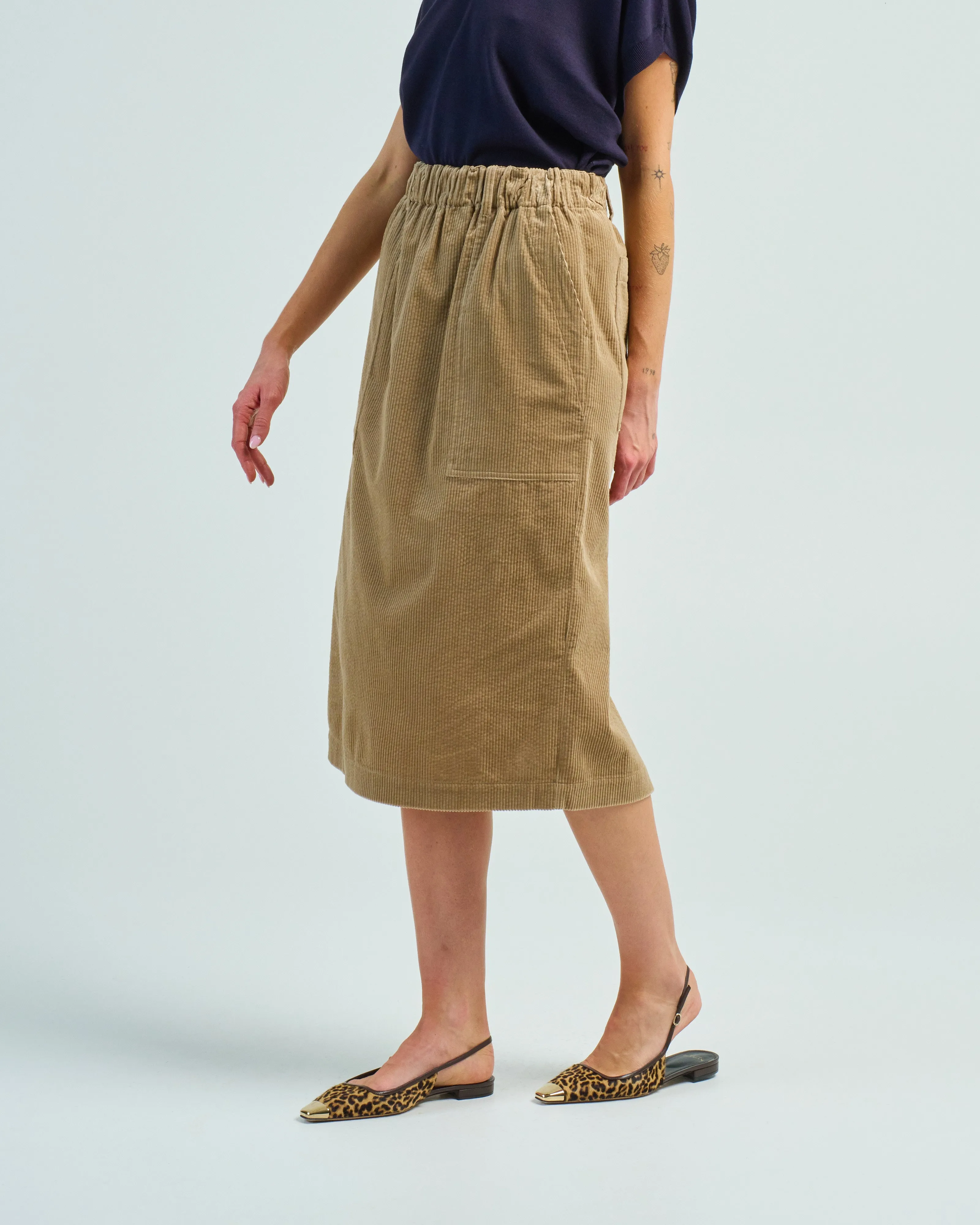 corduroy pencil skirt
