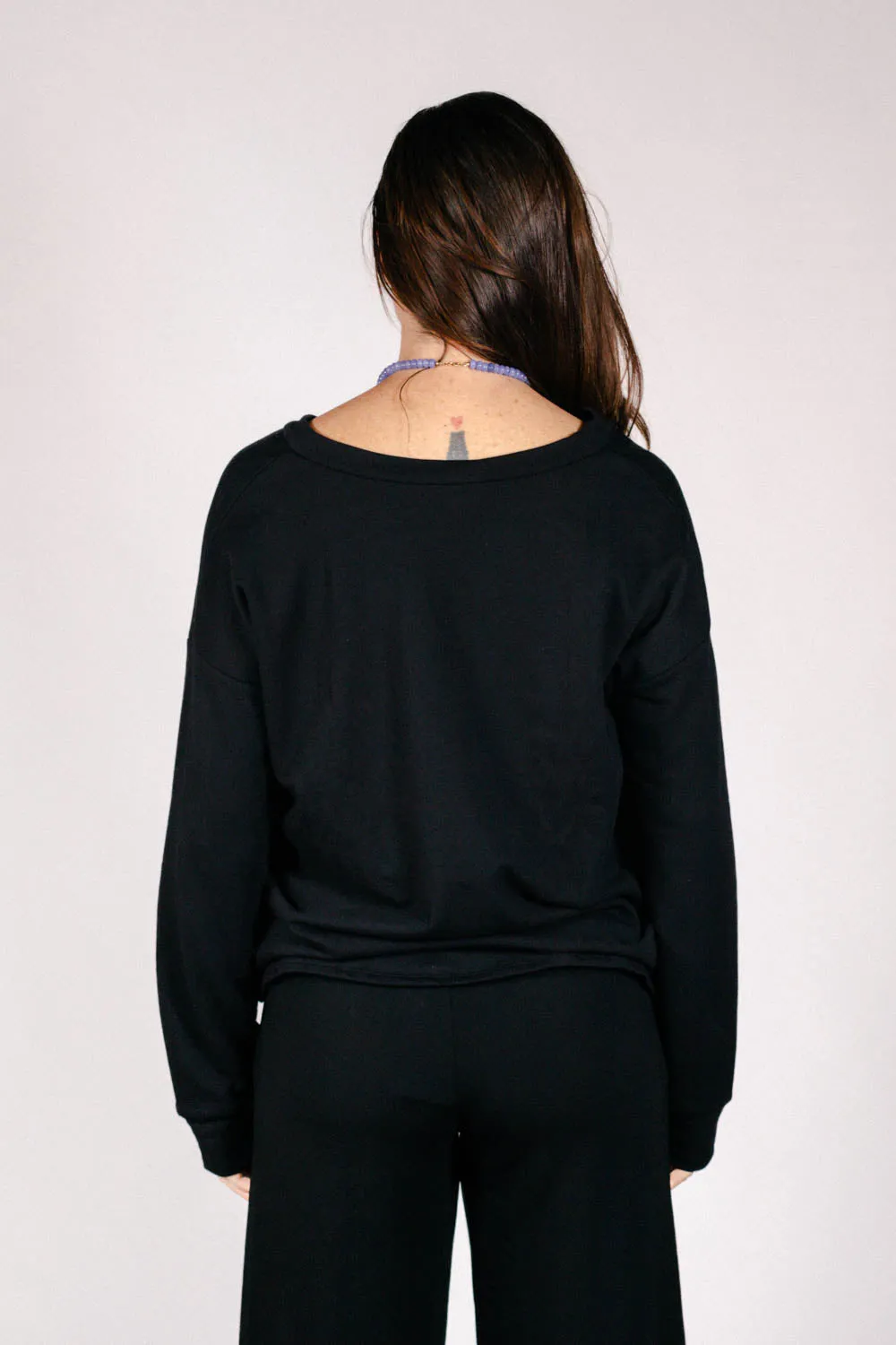 Corinne Collection - Luna V-Neck Tunic (Black)