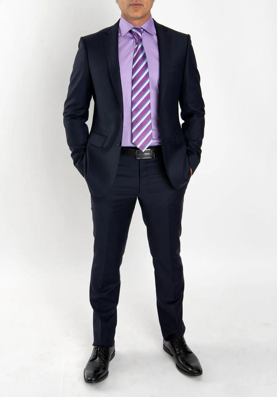 Cosiani Navy Slim Fit Wool Cashmere Suit