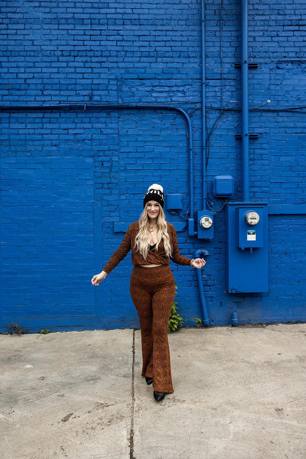 courtney top in cheetah