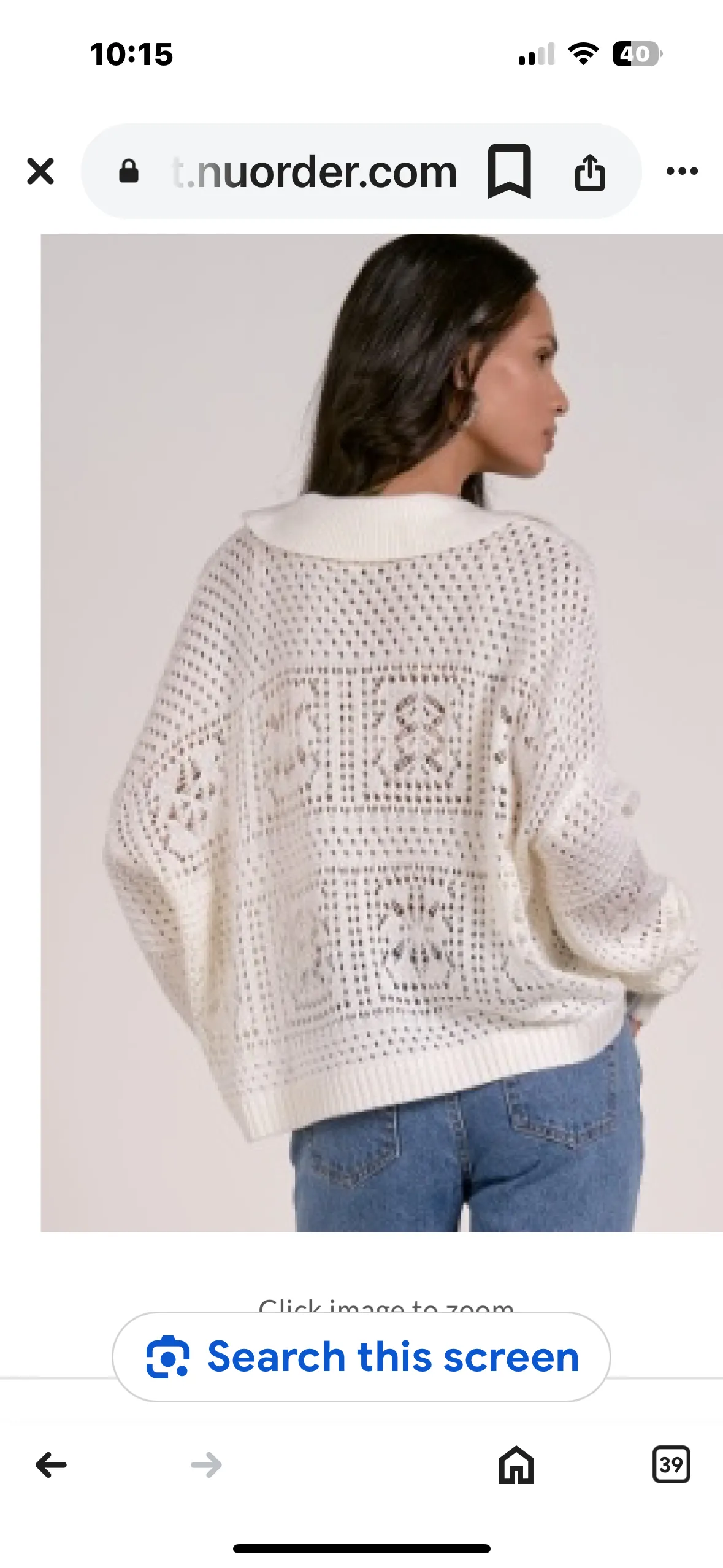 Crochet look Sweater SWC11205
