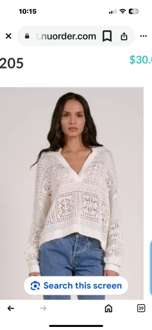 Crochet look Sweater SWC11205