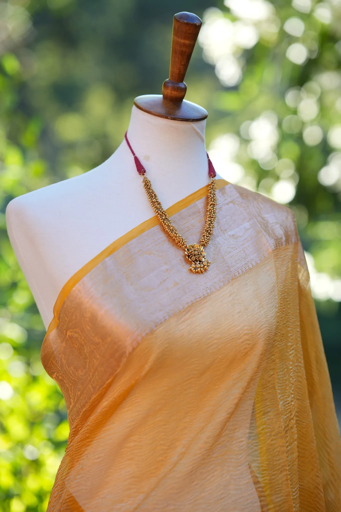 Crushed Tissue Silk Saree
