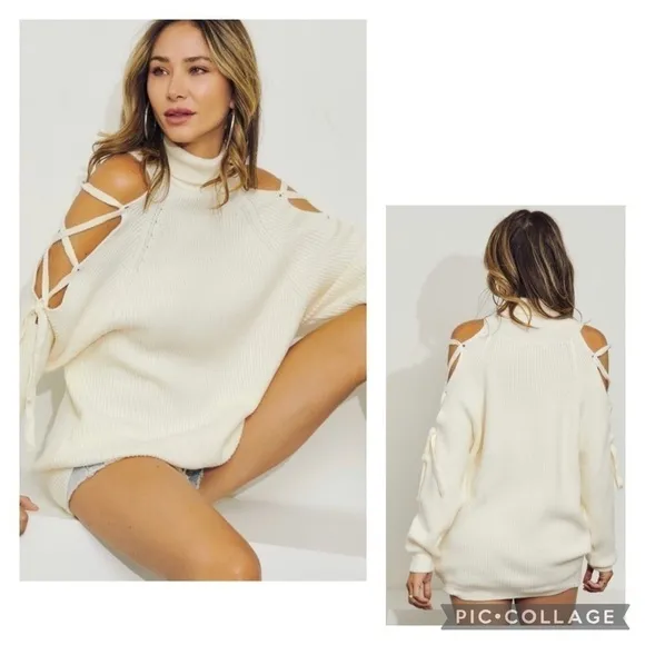 Cute Heather Gray Turtleneck Sweater