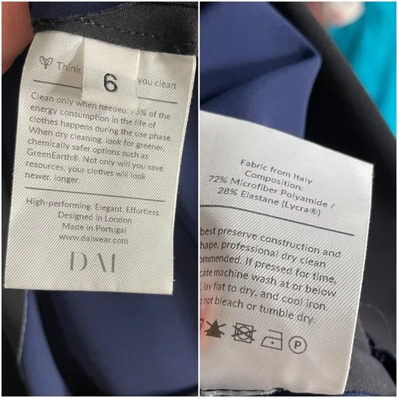 DAI London Fundamental Shift Dress size UK 6 / US 0 2 XS black career