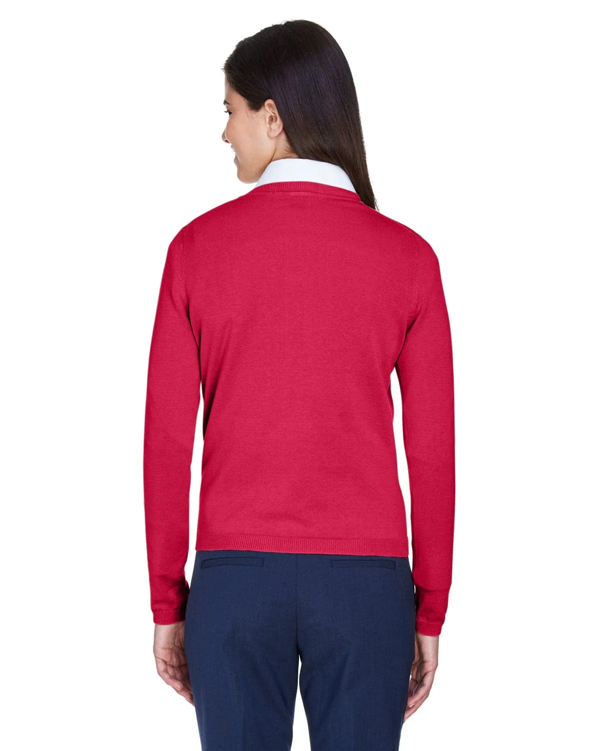 Devon & Jones Ladies V-Neck Sweater