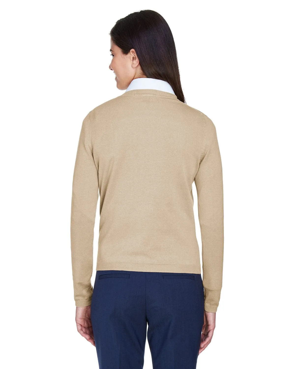 Devon & Jones Ladies V-Neck Sweater