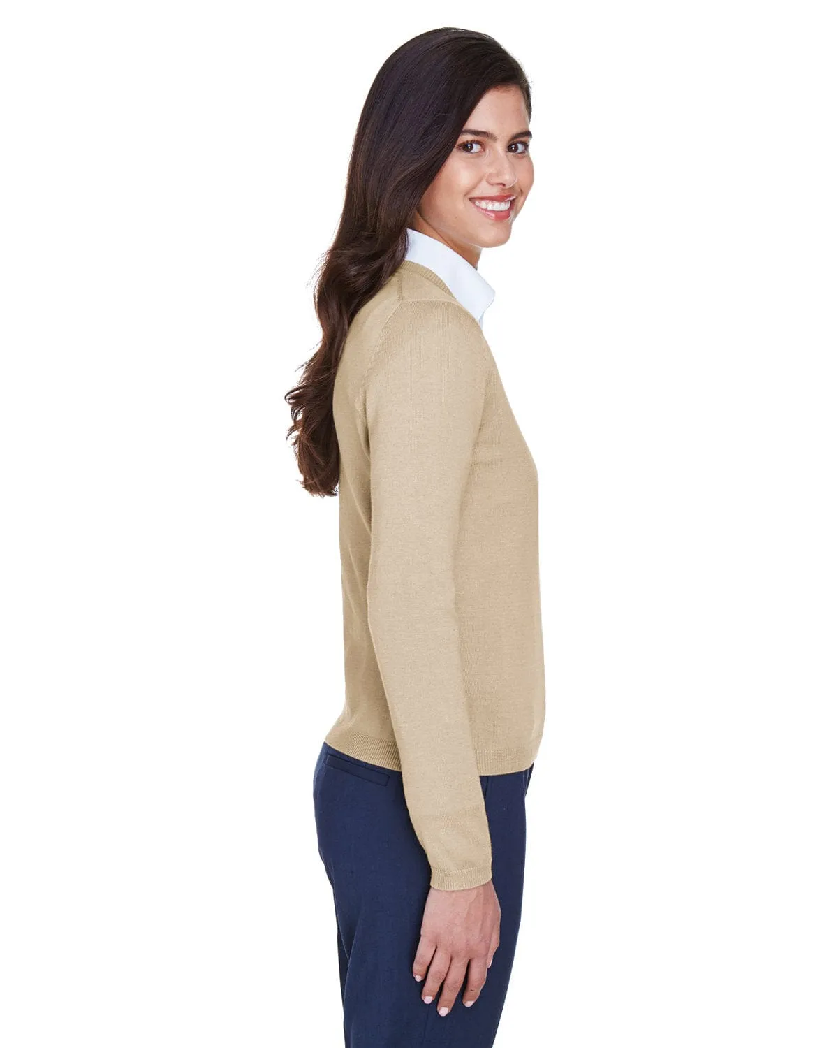 Devon & Jones Ladies V-Neck Sweater