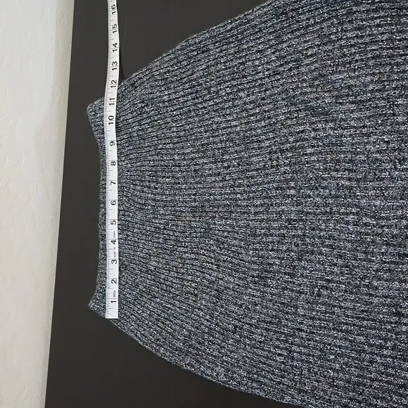 Diane Von Furstenberg Metallic Ribbed American Nights 1980's Pencil Skirt Medium
