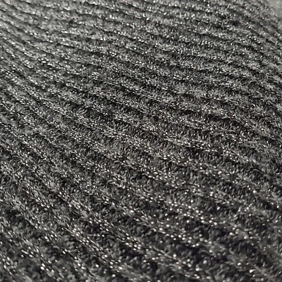Diane Von Furstenberg Metallic Ribbed American Nights 1980's Pencil Skirt Medium