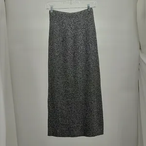 Diane Von Furstenberg Metallic Ribbed American Nights 1980's Pencil Skirt Medium