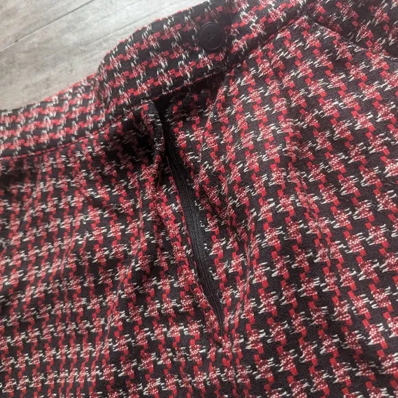 DIANE VON FURSTENBERG Vintage Houndstooth Straight Pencil Skirl