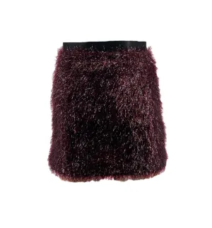 Disco Frill Mini Skirt - Red