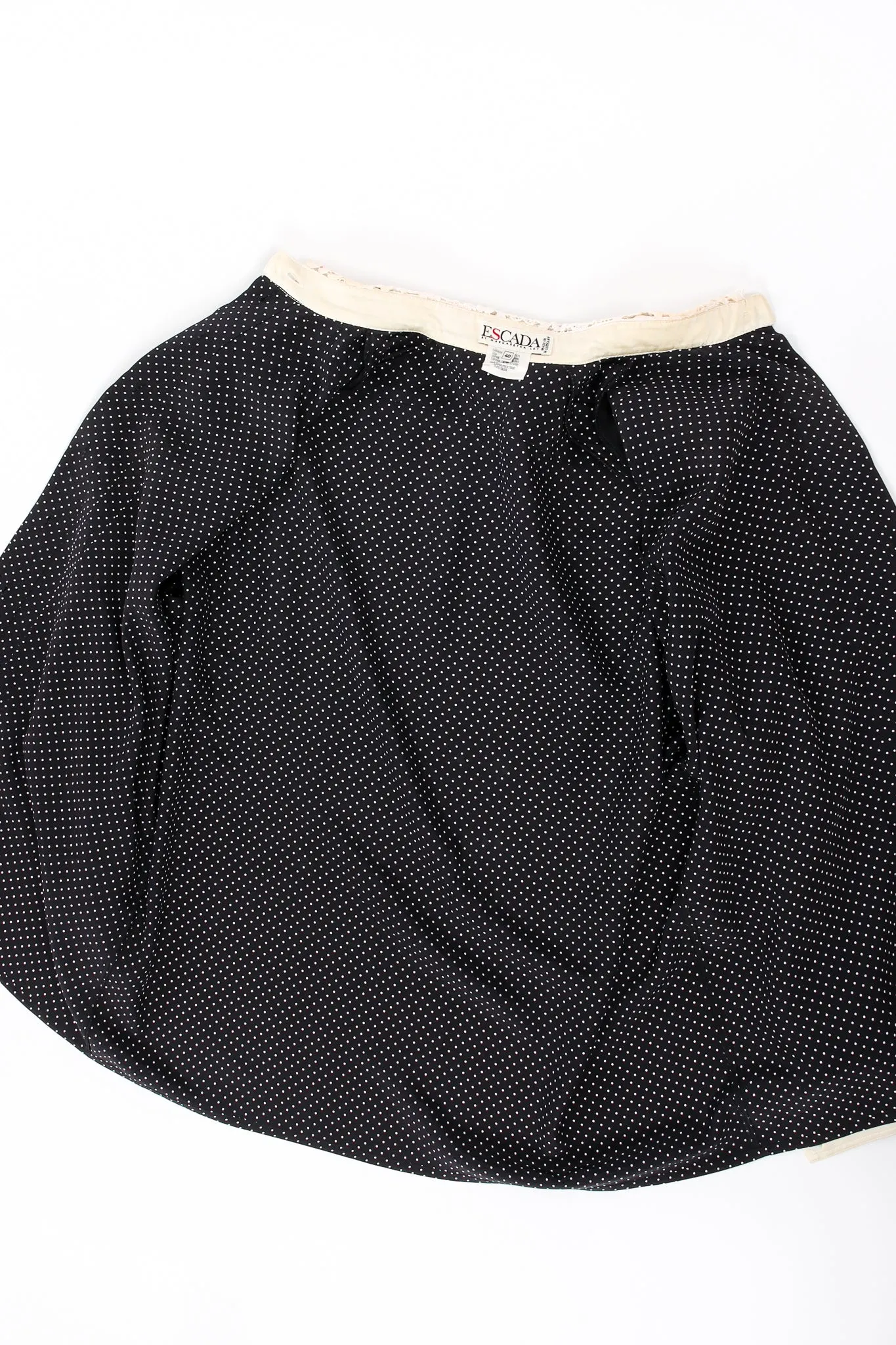 Dotted Crochet Collar Blouse