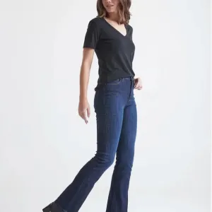 DUER NWT Women's Performance Denim Boot Cut in Dark Stone 27&quot;x32&quot;
