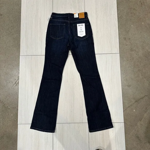 DUER NWT Women's Performance Denim Boot Cut in Dark Stone 27&quot;x32&quot;