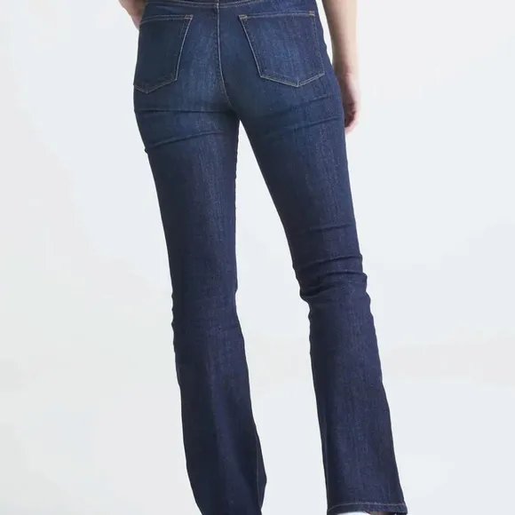 DUER NWT Women's Performance Denim Boot Cut in Dark Stone 27&quot;x32&quot;
