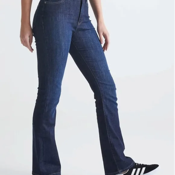 DUER NWT Women's Performance Denim Boot Cut in Dark Stone 27&quot;x32&quot;