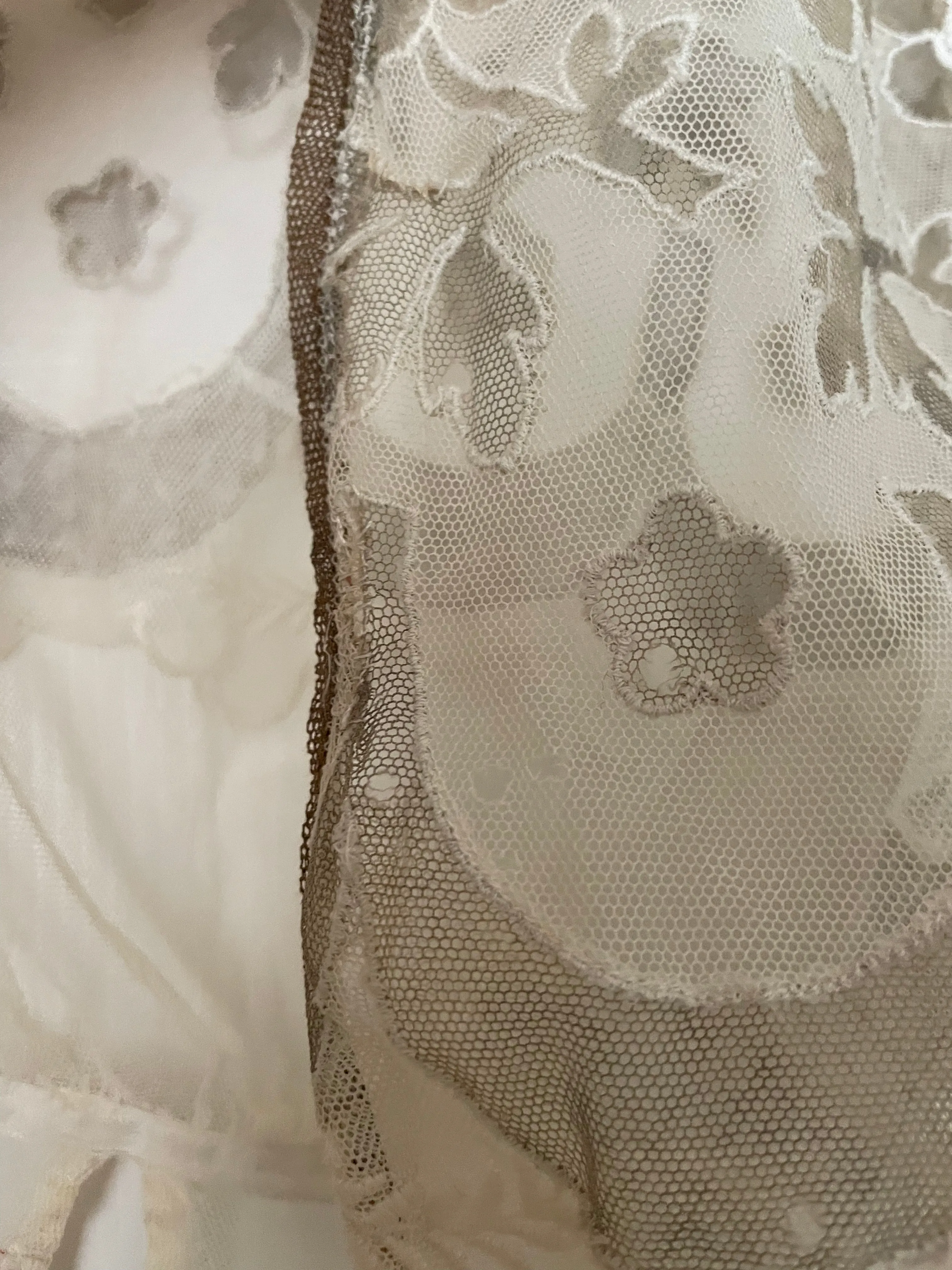 Edwardian Floral Net Pigeon Breast Blouse