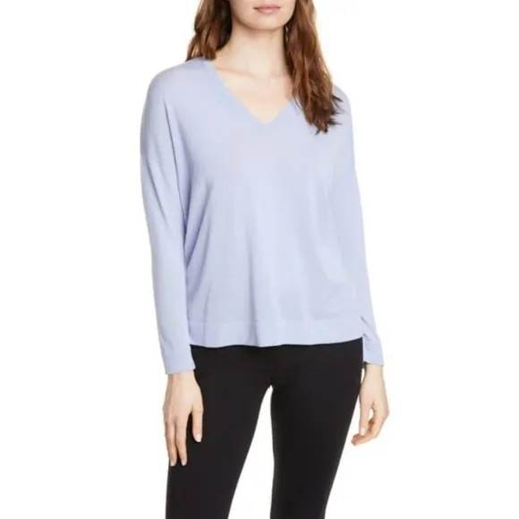 Eileen Fisher V-Neck Lightweight Sweater Size Large NWOT