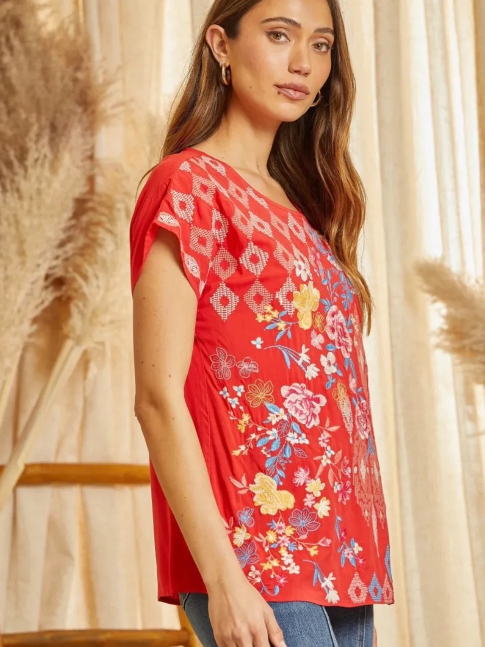 Elaine Embroidered Blouse
