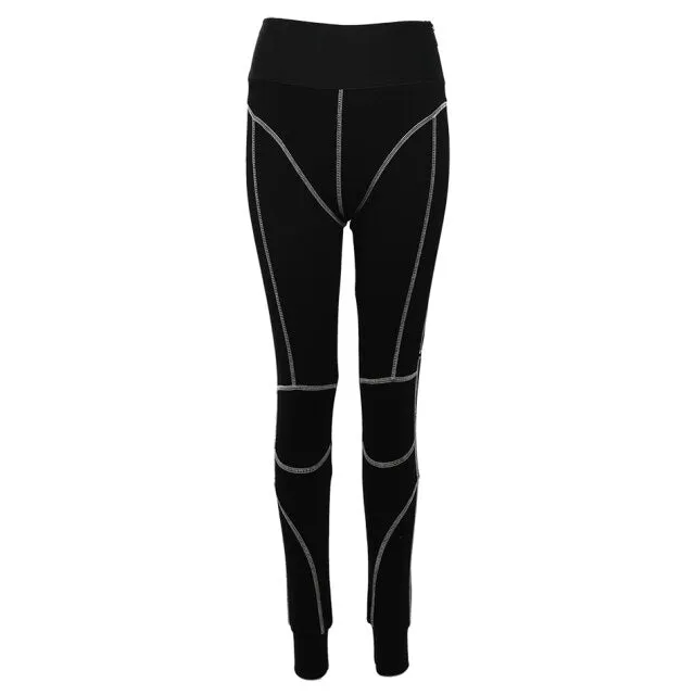 Elastic Crop Top Legging Pants Set