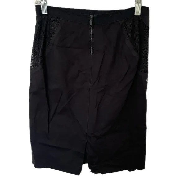 Elie Tahari Kim Pencil Skirt Black Eyelet Mesh Bergdorf Women’s Size 0