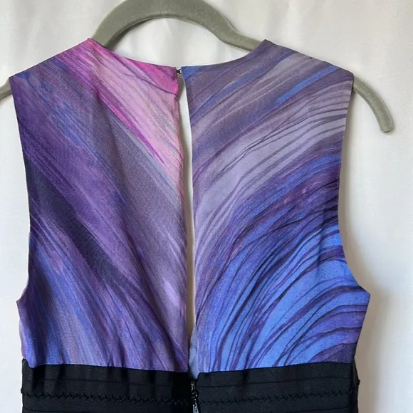 Elizabeth and James Purple Jana Silk Cocktail Dress