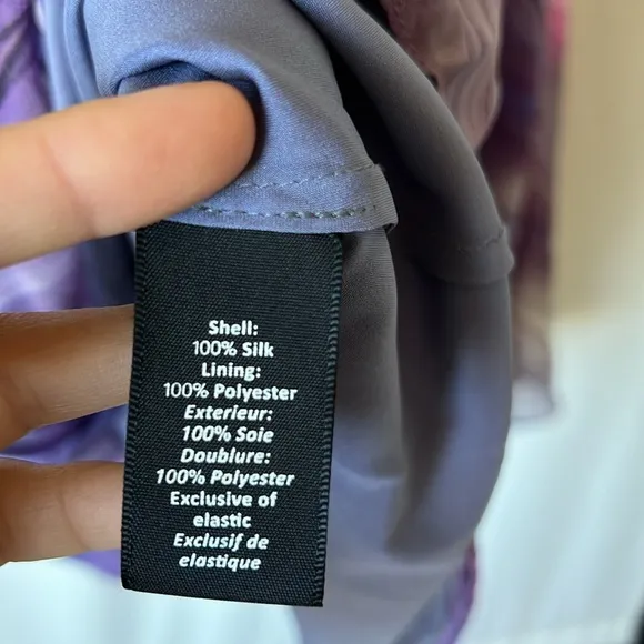 Elizabeth and James Purple Jana Silk Cocktail Dress