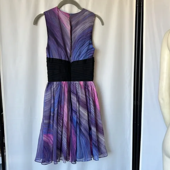 Elizabeth and James Purple Jana Silk Cocktail Dress