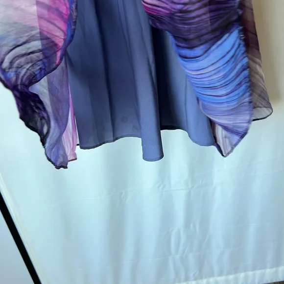 Elizabeth and James Purple Jana Silk Cocktail Dress