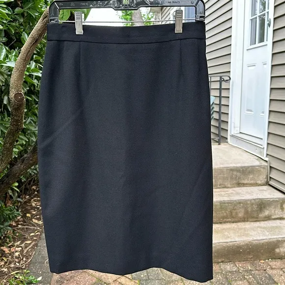 Escada Black Wool Skirt