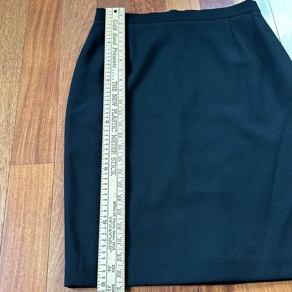 Escada Black Wool Skirt