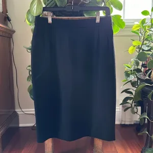 Escada Black Wool Skirt