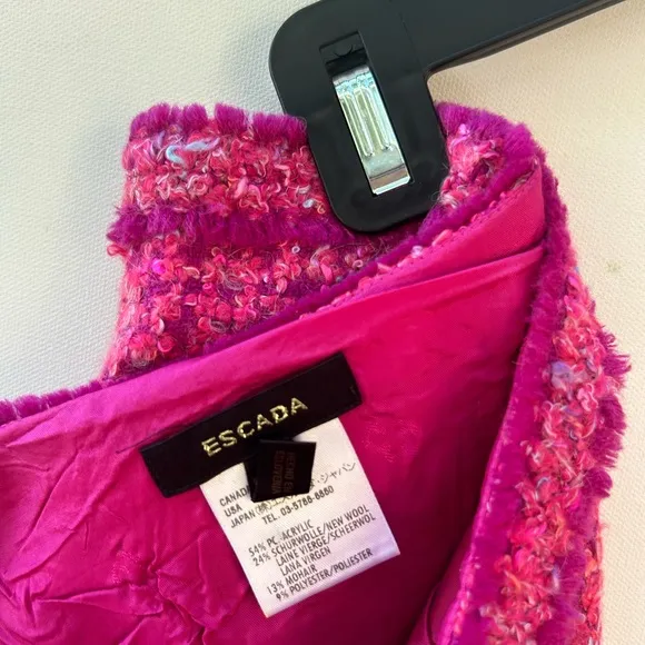 Escada Tweed Pencil Skirt