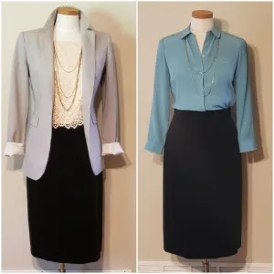 ESCADA VELVET PENCIL SKIRT, SIZE 40