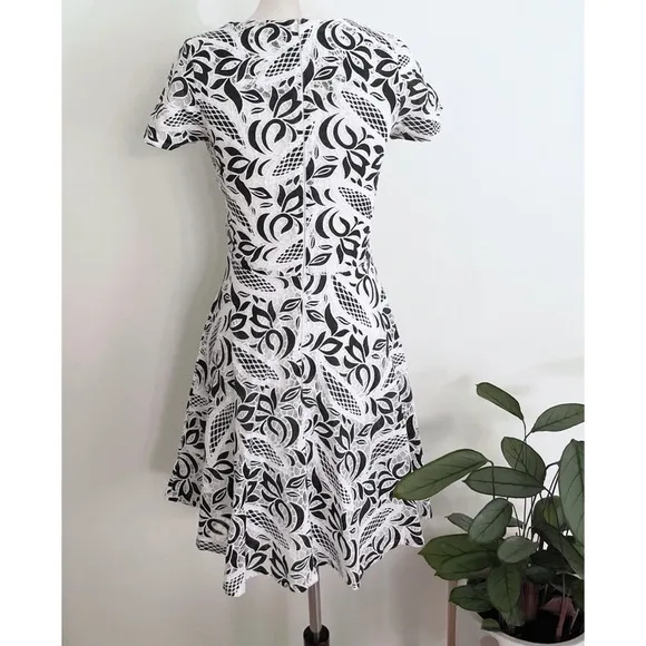 EUC Lulu’s The Letter Lace Fit &amp; Flare Black &amp; White Dress XS​​​