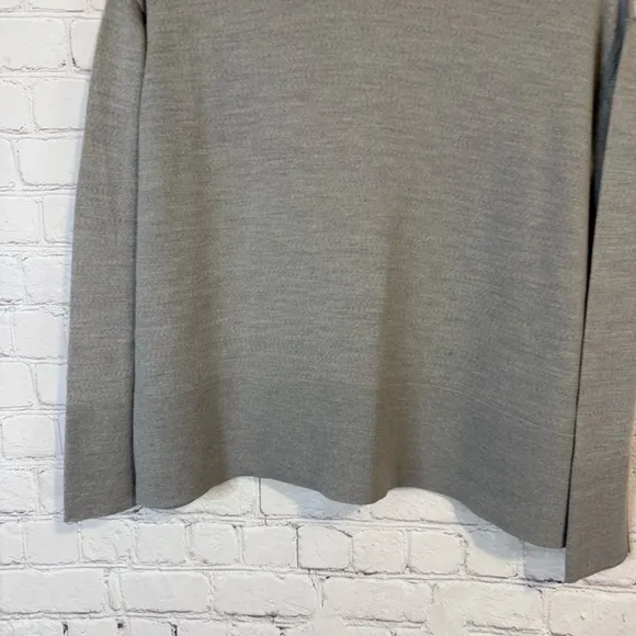 Everlane Gray Turtleneck Sweater Relaxed Fit Knit 100% Wool