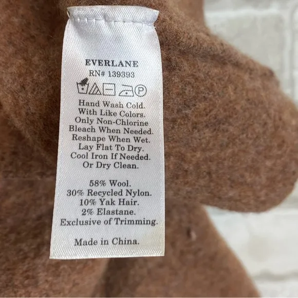 Everlane Yak Hair &amp; Wool Blend Sweater Size S