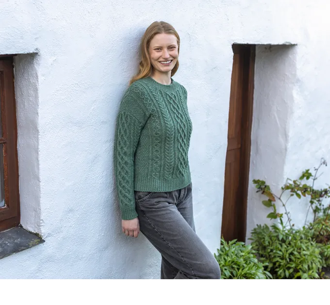 Fisherman Ladies Supersoft Aran Crew