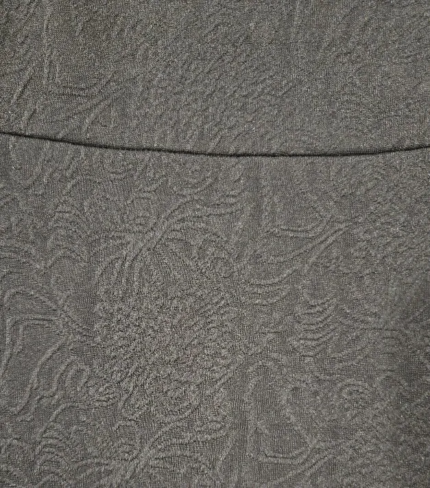 Fit and Flair Black Jacquard Dress