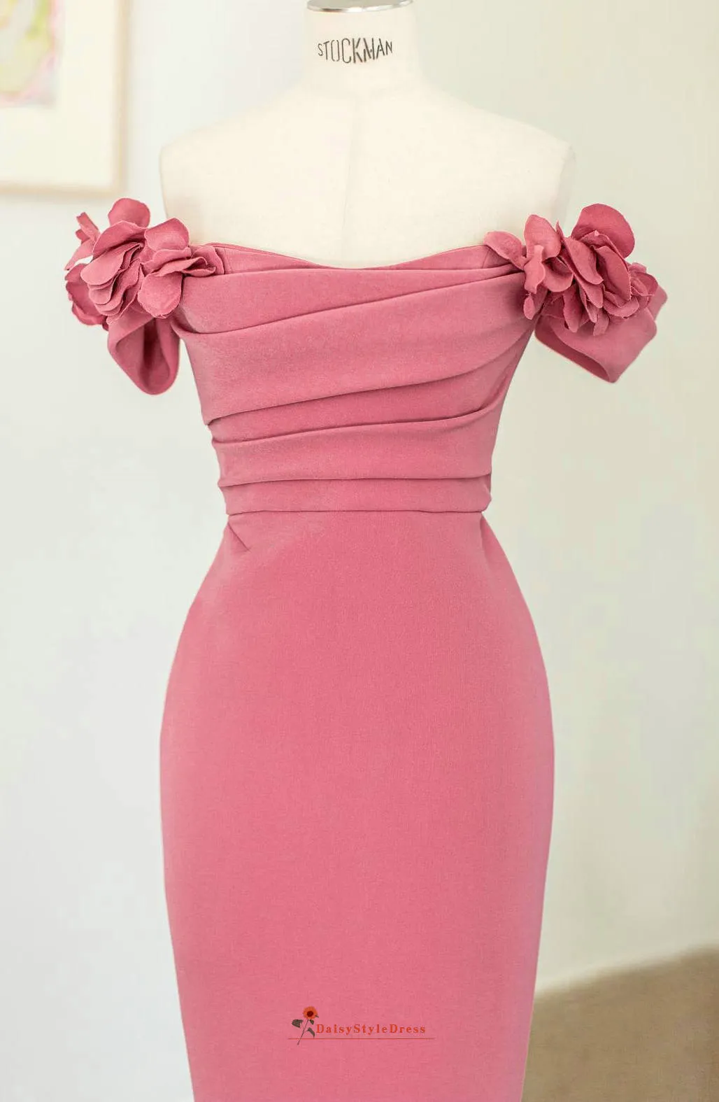 Fit and Flare Dusty Pink Prom Dress