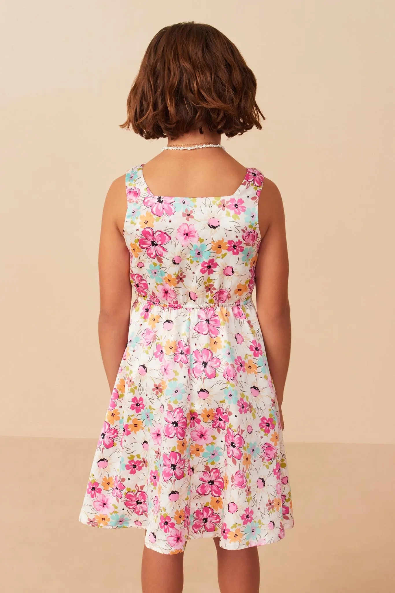 Floral Print Fit And Flare Satin Dress