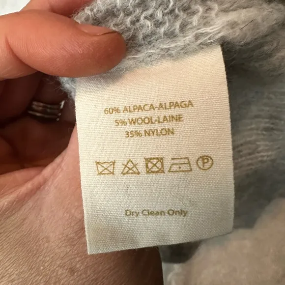 FREE PEOPLE Gossamer V-Neck Alpaca Wool Sweater