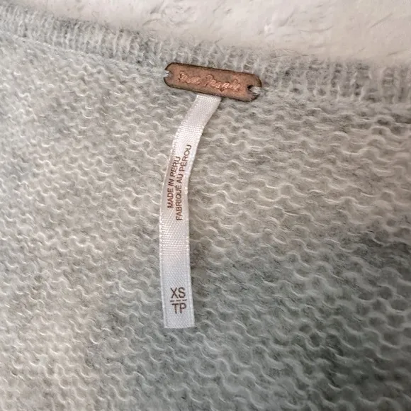 FREE PEOPLE Gossamer V-Neck Alpaca Wool Sweater