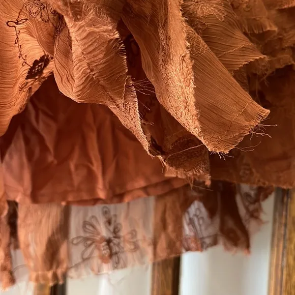 Free People Grace Mini Skirt Brown
