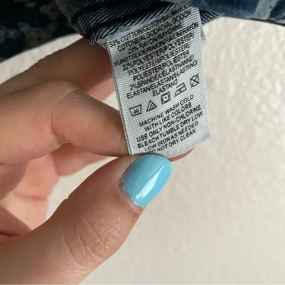 FREE PEOPLE Modern Femme Indigo Combo Mini Skirt