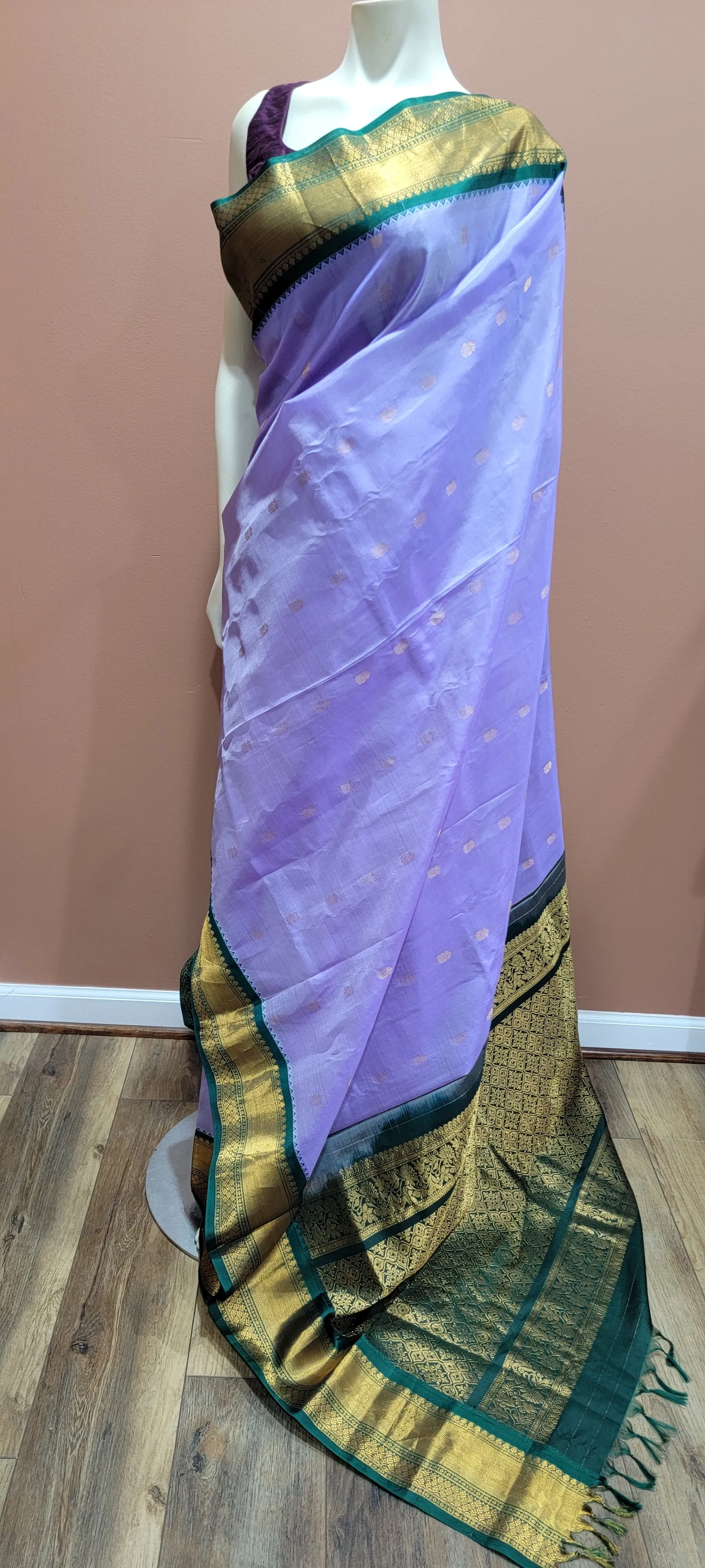 Gadwal Pattu Saree w/ Custom Blouse